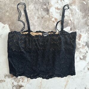 Cosabella Black Lace Cami with Nude Lining